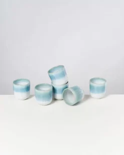 Alcachofra 6Er Set Becher Klein Grunblau^Motel a Miio New