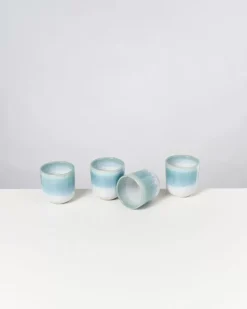 Alcachofra 4Er Set Becher Klein Grunblau^Motel a Miio New