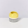 Bebe Vase Gelb Schwarz Gestreift^Motel a Miio New