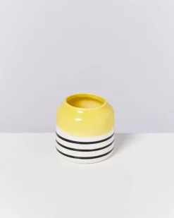 Bebe Vase Gelb Schwarz Gestreift^Motel a Miio