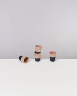 Bica 4Er Set Espressobecher Pink Navy Cream^Motel a Miio