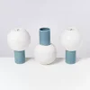 Bola Vase M Graublau Gesprenkelt^Motel a Miio New