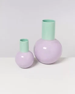 Bola Vase M Pastell Mint Lila^Motel a Miio Clearance