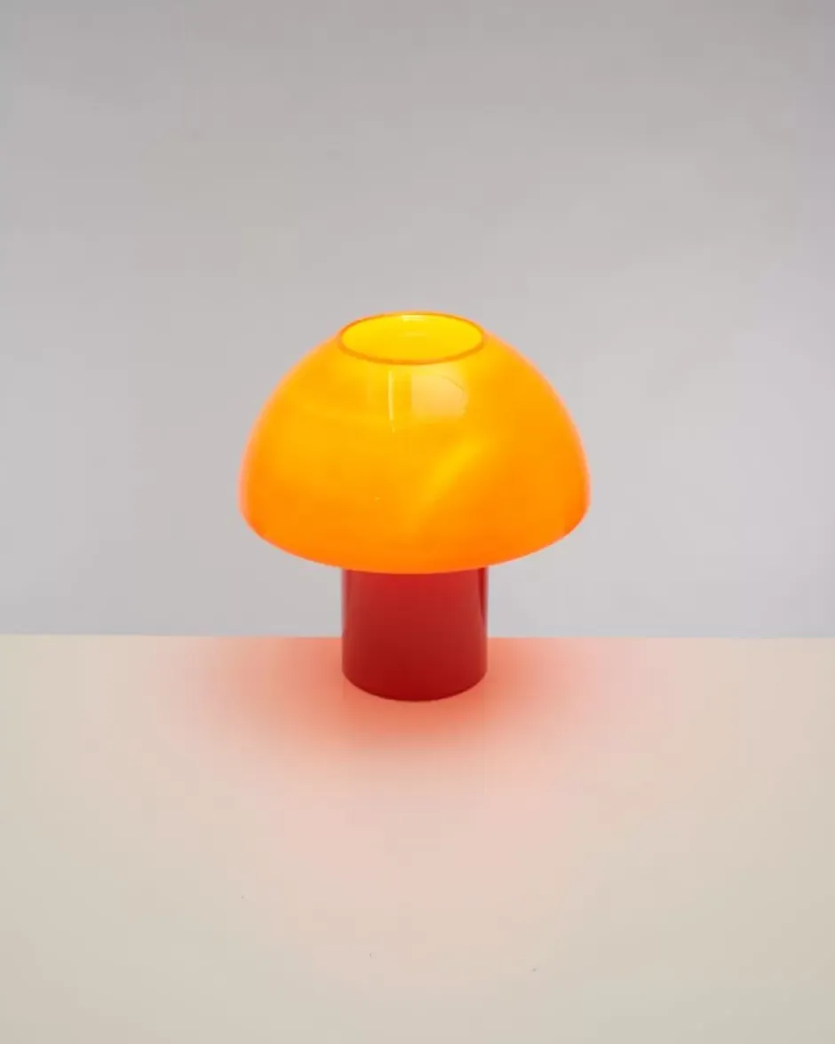 Cogumelo Glaslampe Orange Rot^Motel a Miio Discount