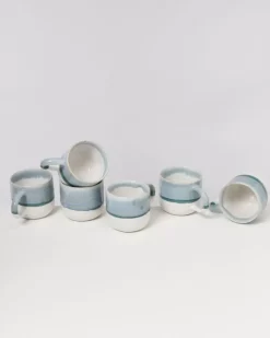 Coimbra 6Er Set Tasse Gros Graublau^Motel a Miio New