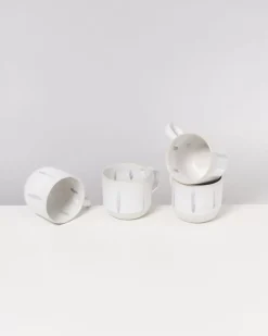 Coimbra 4Er Set Teetasse Weis Blau^Motel a Miio Outlet