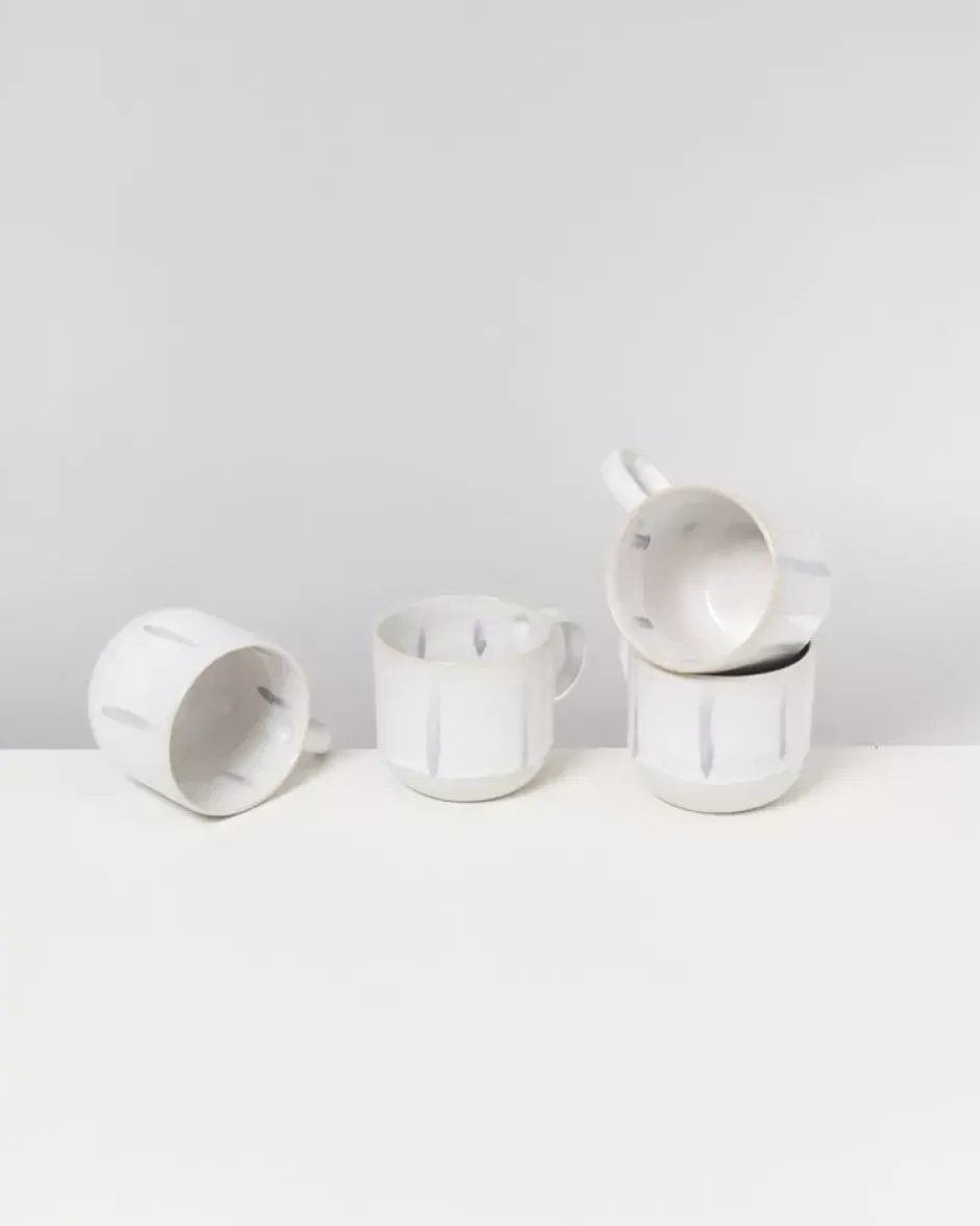 Coimbra 4Er Set Teetasse Weis Blau^Motel a Miio Outlet