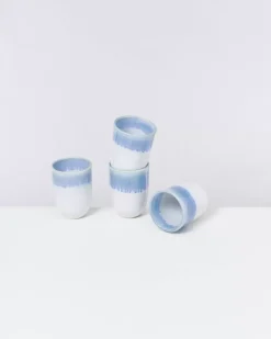 Copa Alto 4Er Set Becher Gros Blau Weis^Motel a Miio Hot