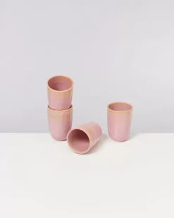 Copa Alto 4Er Set Becher Gros Gelb Rose^Motel a Miio