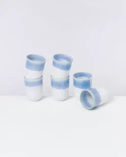 Copa Alto 6Er Set Becher Gros Blau Weis^Motel a Miio Outlet