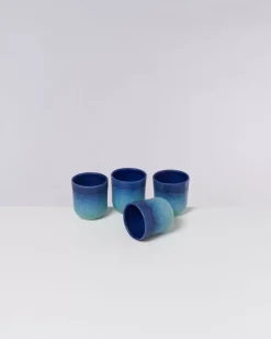 Copa Alto 4Er Set Becher Klein Blau Turkis^Motel a Miio Outlet