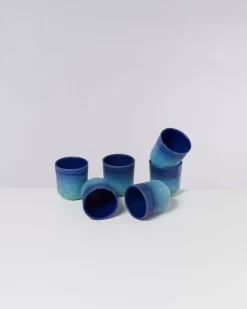 Copa Alto 6Er Set Becher Klein Blau Turkis^Motel a Miio New