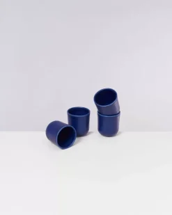 Copa Alto 4Er Set Becher Klein Dunkelblau^Motel a Miio Clearance
