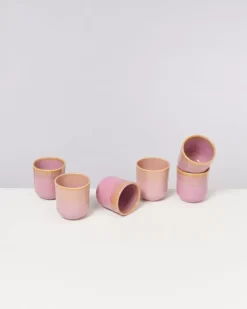 Copa Alto 6Er Set Becher Klein Gelb Rose^Motel a Miio Hot