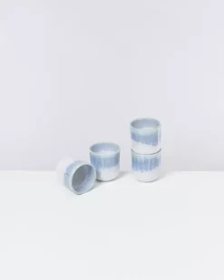 Copa Alto 4Er Set Becher Klein Blau Weis^Motel a Miio Best