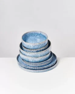 Cordoama Blau Gesprenkelt - 8 Teiliges Set^Motel a Miio Hot