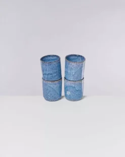 Cordoama 4Er Set Becher Gros Blau Gesprenkelt^Motel a Miio Clearance