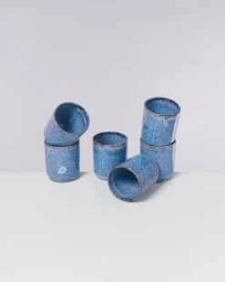 Cordoama 6Er Set Becher Gros Blau Gesprenkelt^Motel a Miio Clearance