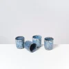 Cordoama 4Er Set Becher Klein Blau Gesprenkelt^Motel a Miio Clearance