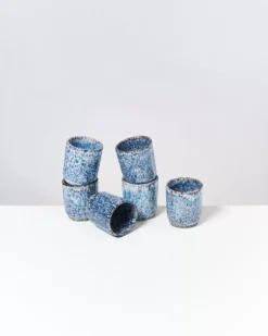 Cordoama 6Er Set Becher Klein Blau Gesprenkelt^Motel a Miio Online
