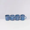 Cordoama 4Er Set Tasse Gros Blau Gesprenkelt^Motel a Miio Hot