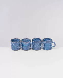 Cordoama 4Er Set Tasse Gros Blau Gesprenkelt^Motel a Miio Hot