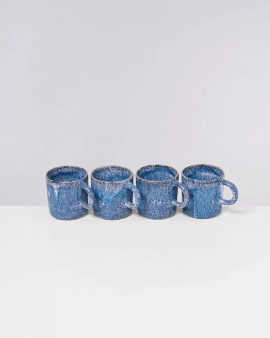 Cordoama 4Er Set Tasse Gros Blau Gesprenkelt^Motel a Miio Hot