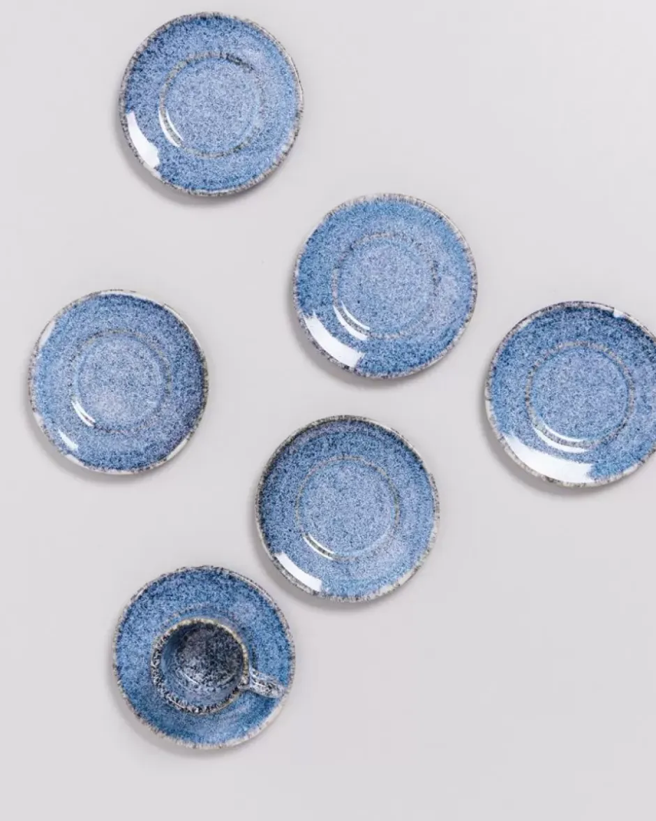 Cordoama Espresso-Untertasse Blau Gesprenkelt^Motel a Miio Sale