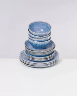 Cordoama Klassik Blau Gesprenkelt - 16 Teiliges Set^Motel a Miio Clearance