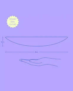 Cordoama Servierschale Gros Flach Blau Gesprenkelt^Motel a Miio Hot