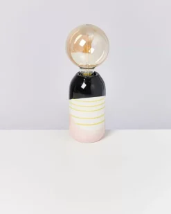 Farol Lampe Schwarz Rosa Gelb Gestreift^Motel a Miio