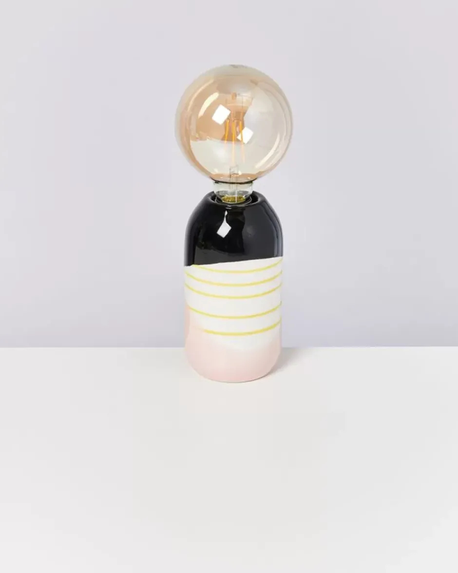 Farol Lampe Schwarz Rosa Gelb Gestreift^Motel a Miio