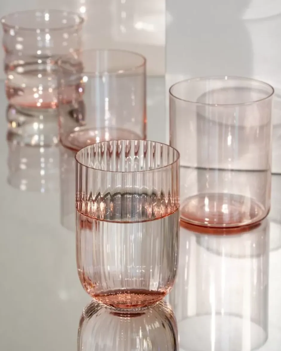 Joia Glas Riffled Pink Opal^Motel a Miio Discount