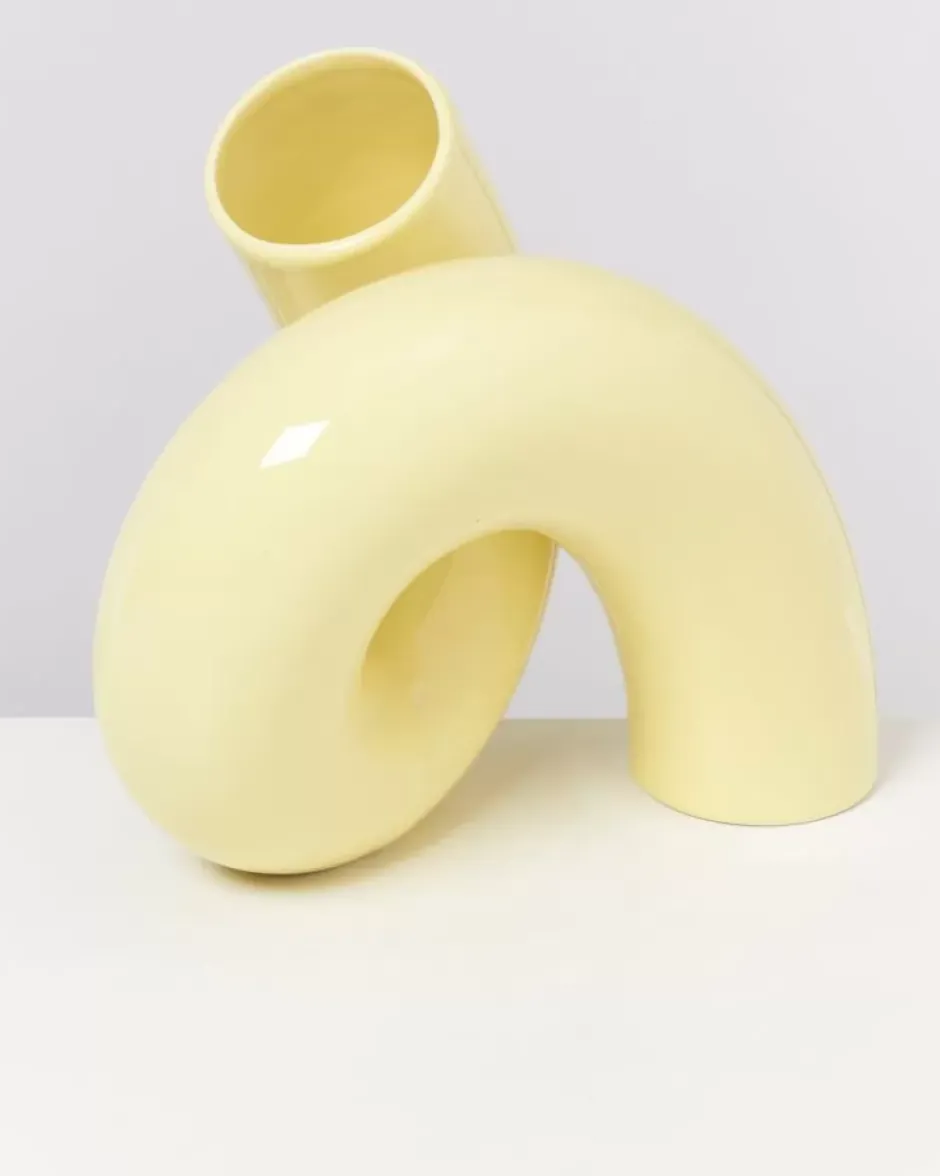 X Ju Schnee Viparita Vase L Gelb^Motel a Miio Clearance