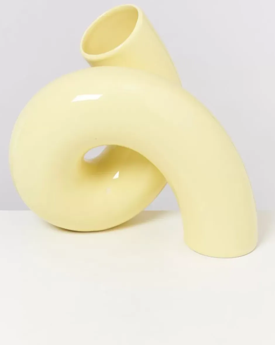 X Ju Schnee Viparita Vase L Gelb^Motel a Miio Clearance