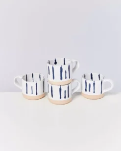 Nodoa 4Er Set Tasse Weis Blau^Motel a Miio Sale