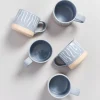 Nodoa Tasse Grau Weis Gestreift^Motel a Miio Online