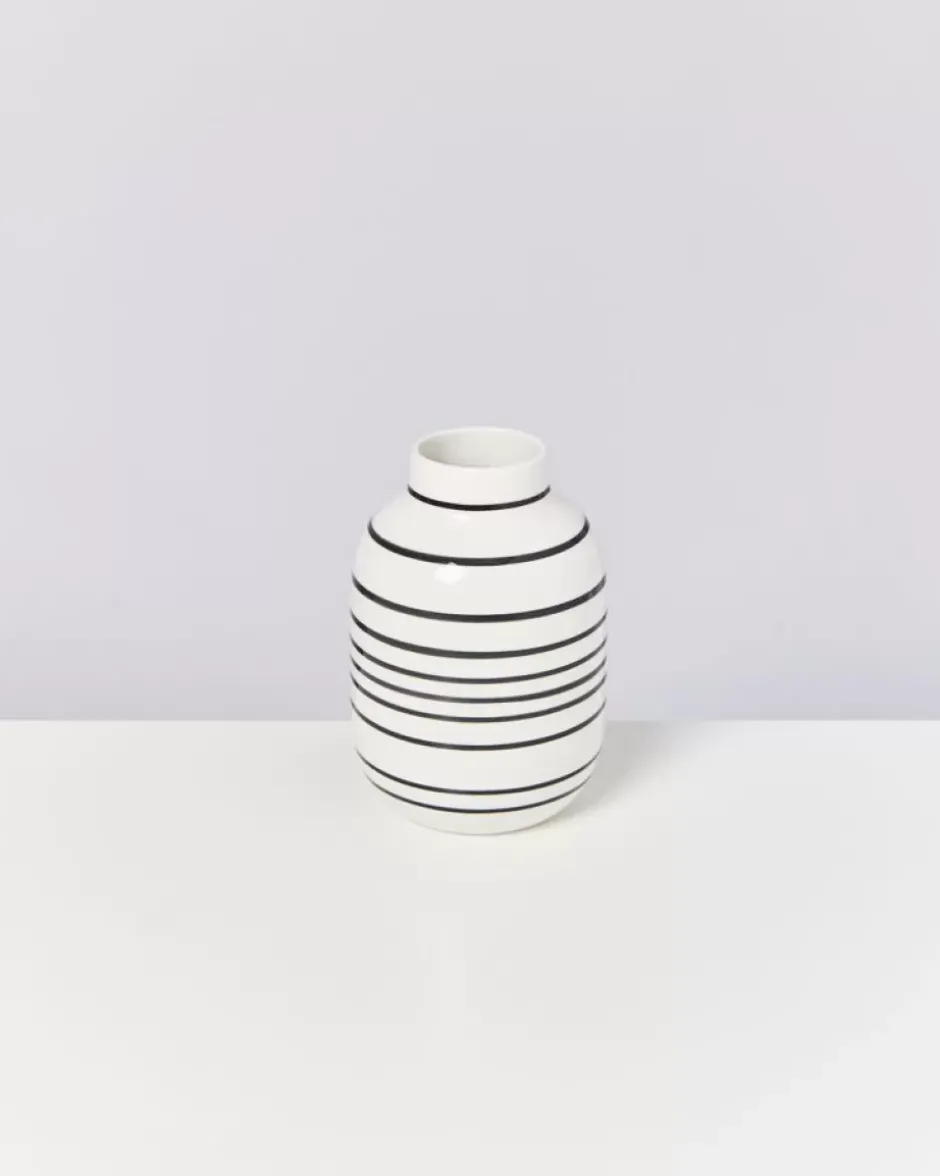 Nuno Vase M Schwarz-Weis Gestreift^Motel a Miio New
