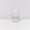 Nuno Vase M Schwarz-Weis Gestreift^Motel a Miio Online
