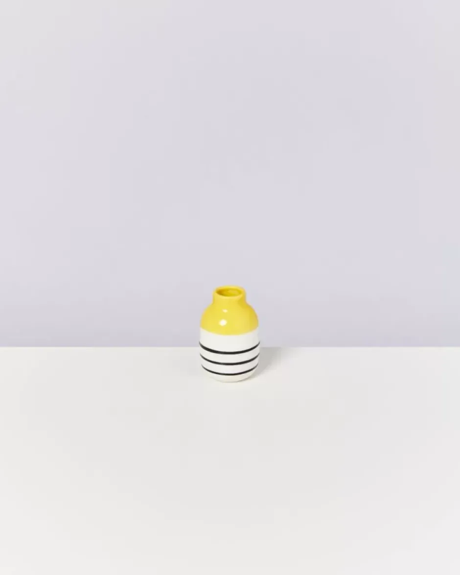 Nuno Vase S Gelb Schwarz Gestreift^Motel a Miio Clearance