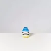 Nuno Vase S Schwarz-Weis Gestreift Mit Blau^Motel a Miio Clearance