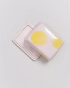 Seia Butterdose Rosa Gelb Gepunktet^Motel a Miio Sale