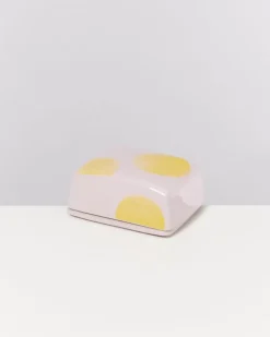 Seia Butterdose Rosa Gelb Gepunktet^Motel a Miio Sale
