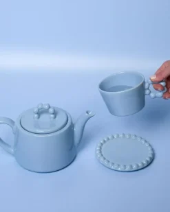 Seia Untertasse Flor Hellblau^Motel a Miio