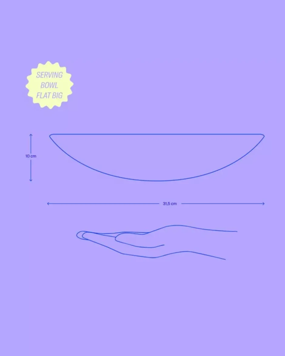 Sintra Servierschale Gros Flach Schwarz^Motel a Miio