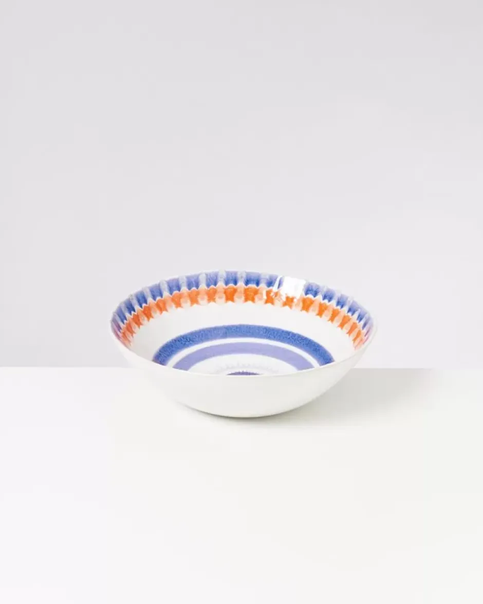 Verao Servierschale Gros Flach Blau Orange^Motel a Miio Online